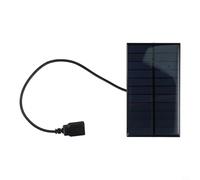 Chargeur de panneau solaire portable avec interface USB pour téléphone portable et banque d'alimentation 5 V 2 W Équipement de randonnée en plein air Corps en plastique