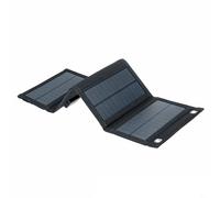 Chargeur de panneau solaire portable pliable de 10 W avec deux ports USB-A, banque d'alimentation solaire monocristalline pour le camping et la randonnée en plein air
