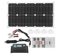 Chargeur de panneau solaire portable universel monocristallin 28 W sortie USB étanche pour camping en plein air randonnée voyage voiture camping-car yacht noir 51 cm x 28 cm