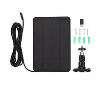 Chargeur de Panneau Solaire pour Caméra de sécurité Extérieure sans Fil avec Support Réglable 360° Energie Solaire étanche 5 Volts 4 Compatible avec la Plupart des Caméras de Sécurité WiFi
