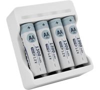 Chargeur De Piles Basic Iv + 4 Piles Rechargeables Hr6 1300 Mah 1,2v (1 Pce) - Ansmann
