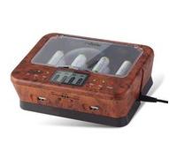 FISHTEC - Chargeur Universel de Piles C/D/AA/AAA/6LR61 NiCd NiMh + ALCALINES (Loupe d'orme)