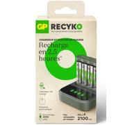 Chargeur de piles GP + LR06 AA x4 2100mAh + station de charge