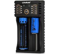 Chargeur de Piles Rapide,Chargeur d’Accus Intelligent Universel,2 indicateurs LED pour Piles Rechargeables Ni-Mh AA AAA Li-ION 18650