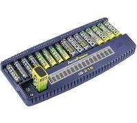 Chargeur de piles rondes AccuPower IQ216 NiCd, NiMH LR03 (AAA), LR6 (AA), 6LR61 (9 V)