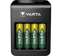 Chargeur de piles rondes Varta LCD Plug Charger+ 4x 56706 avec accus NiMH LR03 (AAA), LR6 (AA), 6LR61 (9 V)
