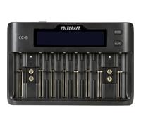 Chargeur de piles rondes VOLTCRAFT CC-8 Li-ion, LiFePO, NiMH, NiCd A, LR6 (AA),