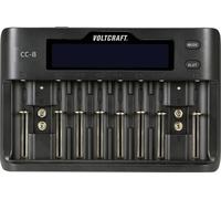Chargeur de piles rondes VOLTCRAFT CC-8 Li-ion, LiFePO, NiMH, NiCd A, LR6 (AA), LR03 (AAA), LR8 (AAA
