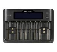 Chargeur de piles rondes VOLTCRAFT CC-8 Li-ion, LiFePO, NiMH, NiCd A, LR6 (AA), LR03 (AAA), LR8 (AAAA), 6LR61 (9 V), LR