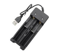 Chargeur de Piles USB 18650 4,2v 1000m pour 2 Batteries Chargeur de Batterie 18650 Rapide Professionnel Adaptateur de Batterie