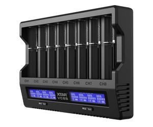 Chargeur de Piles Xtar VC8S Avec Adaptateur PD 45W QC3.0