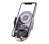 Chargeur de porte de voiture sans fil, support de téléphone sans fil Chargeur de voiture - Support de téléphone pour support de véhicule rotatif à 360 degrés - Tableau de bord pour smartphone stable p