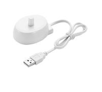 Chargeur De Rechange for Brosse À Dents Électrique avec Prise USB, Cordon d'alimentation, Base De Chargement, Chargeur De Voyage, Compatible avec Oral-B, Modèle 3757