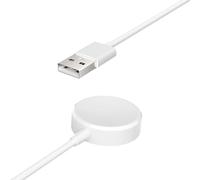 Chargeur de Rechange pour Montre connectée KSIX Urban 4 Mini, Base de Charge sans Fil et magnétique, Port USB-A, câble 80 cm, Blanc
