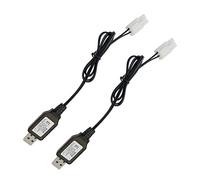 Chargeur de Rechange pour Nerf Rival - Connecteur Tamiya 9,6 V pour Voiture RC Airsoft NiCd câble de Charge de Batterie, 2 pièces