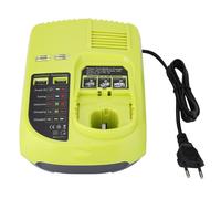 Chargeur de remplacement largement utilisé pour Ryobi P117 18V à double port pour batteries Li-ion, NiCd et NiMH, charge rapide et protections