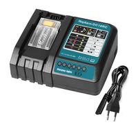 Chargeur de Remplacement QUPERR DC18RC pour Makita DC18RA DC18RD DC18SD DC18SF - Compatible avec Les Batteries Lithium-ION Makita 14,4V à 18V BL1830 BL1840 BL1850 BL1430 BL1815N etc.