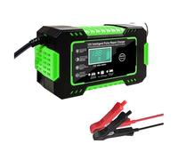 Chargeur De Réparation D'impulsions 12V Chargeur De Batterie Au Plomb Protection De Circuit Intégrée for Automobile Camion Moto Bateau(Green)