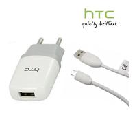 CHARGEUR DE SECTEUR VOYAGE BUREAU PRISE DE COURANT MURALE USB ORIGINE HTC BLANC
