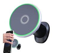 Chargeur de smartphone sans fil pour une utilisation dans la voiture, avec charge rapide de 15 W et clip magnétique, support de voiture sans fil avec fonction de charge, pour voiture, camion, maison