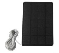 Chargeur de sonnette solaire, panneau 4 W, alimentation fiable et support réglable pour sonnettes vidéo Ring et caméras (blanc)