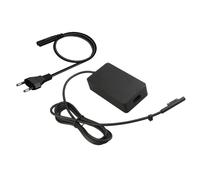 Chargeur de tablette compatible avec pour Microsoft pour Surface Book 1/2, pour Surface Laptop 1/2/3, pour Surface Pro/(5e génération)/Go, 65 W 15 V 4 A, charge rapide, performances stables, matériau 