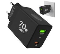 Chargeur de Téléphone - 70W PD QC Adaptateur De Prise Compact | Adaptateur Secteur Universel | pour Électronique Maison Voyage Intérieur Extérieur