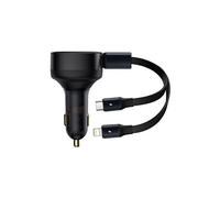 Chargeur de téléphone de voiture CGTX000001 Type-C Lightning 30W Noir