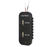 Chargeur de téléphone de voiture | Prise double sortie 12/24 V - Chargeur de téléphone de voiture à deux ports | pour camion, voiture, smartphones, véhicules, voyages, tablettes