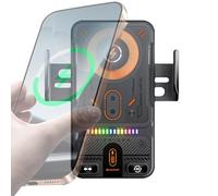 Chargeur de téléphone de Voiture sans Fil - 11,6 x 6,2 x 6,7 cm en d'aluminium ABS PC - Support de Charge Rapide 15 W - Support Rotatif - Angle de Vision Flexible - Appareil Mains Libres