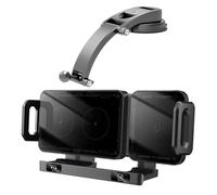 Chargeur de téléphone de voiture sans fil - 17,2 x 9,6 x 8,2 cm, support de charge rapide, support de tableau de bord à serrage automatique, solution d'alimentation de navigation longue distance