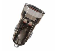 Chargeur De Téléphone De Voiture Usb C Transparent 90w Pd 45w, Adaptateur De Charge Super Rapide Pour Iphone 15 Pro Max 14 Ipad Samsung Oppo Huawei Vivo Black Car Charger