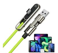 Chargeur de téléphone invisible,Câble de charge rapide latéral à double tête 240W - Support de câble de charge invisible 2 en 1,Pour les voyages Camping Randonnée Smartphones Tablettes Bureau