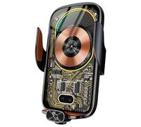 Chargeur de téléphone magnétique, support de téléphone portable, support de téléphone portable, rotation à 360 degrés, chargeur de voiture sans fil, support de voiture pour smartphone, chargeur sans