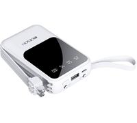 Chargeur de Téléphone Portable 10000 mAh Charge Rapide 3.0 USB Power Bank Affichage LED Charge Rapide Batterie Externe Compatible avec Google LG Android Samsung Galaxy Nintendo Switch (Rose)