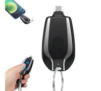 Chargeur de téléphone portable avec porte-clés - Banques d'alimentation d'urgence de 1500 mAh - Mini station d'urgence de type C - Chargeur de porte-clés portable pour iPhone ou type C - Chargeurs de