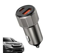 Chargeur de téléphone portable de voiture | Double port USB Type-C Power Delivery 30 W Quick Charge 3.0 | Chargeur de voiture, pour téléphone, tablette, camion, maison, intérieur, hommes et femmes
