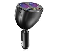 Chargeur de téléphone portable de voiture USB multi-ports | Double adaptateur de chargeur de voiture avec 2 ports USB - Chargeur rapide multifonction pour voiture