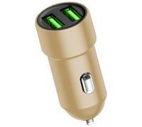 Chargeur de téléphone portable pour voiture, charge rapide 3,4 A, double port USB, convertisseur d'alimentation pour voiture, tête de c