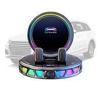 Chargeur de téléphone portable sans fil pour voiture - 15 W - Support de | Support de voiture rotatif à 360 degrés pour tableau de bord voiture camion véhicule intérieur pare-brise