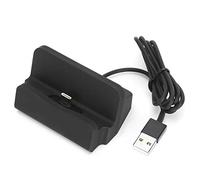 Chargeur de Téléphone Portable, Support de Base de Charge de Téléphone de Type C à Connexion Intégrée, Chargeur de 1 M/3,3 Pieds (Noir)