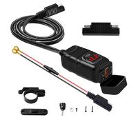 Chargeur de téléphone pour moto, adaptateur SAE USB, assurance de sécurité, sortie USB de type C, design étanche robuste, charge rapide pour téléphone portable, tablette, GPS, moto et bateau