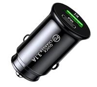 Chargeur de téléphone Prise de voiture A+C 3.1a Adaptateur rapide, port de charge portable, double connecteur USB Type C, PD -Power Delivery for Vehicles SUV Sedan Truck Van Travel -Charger
