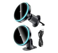 Chargeur de téléphone sans fil de voiture - Chargeur de montage de voiture | Montage sans fil | de voiture sans fil | Berceau de téléphone portable de 15 W |