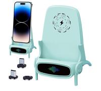 Chargeur de téléphone sans fil - Mini support de téléphone sans fil à charge rapide, chargeurs Char Pone, support de téléphone portable pour bureau, station de charge rapide pour la plupart des