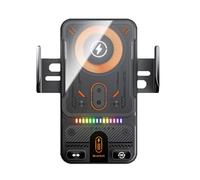 Chargeur de téléphone sans fil pour - Support de ventilation à charge rapide de 15 W avec support de téléphone à serrage automatique | Chargeur de voiture universel pour le contrôle de la musique et