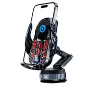 Chargeur de téléphone sans fil pour voiture | Support à ventouse pour tableau de bord - 15 W | pour assistance au stationnement, voyage d'affaires, vacances en famille, week-end, escapade