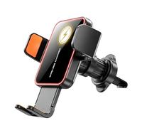 Chargeur de téléphone sans fil pour voiture - Support de charge sans fil pour téléphone portable, support de navigation rotatif - pour voiture, berline, camping-car, tableau de bord, grille d'aération