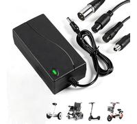 Chargeur de trottinette électrique universel (5 embouts) - Chargeur rapide 42V 2A pour Xiaomi M365/Pro/3/1S, Ninebot Segway, UrbanGlide & Wispeed - Pour Hoverboard, Trottinette électrique & Vélo élect