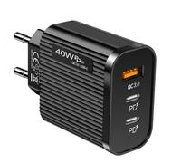 Chargeur de Type C - Bloc de Chargeur Rapide 40 W, Chargeur Mural USB Double Pd | Accessoires électroniques de Station de Recharge USB Portable pour Smartphone, Tablette, Ordinateur Portable